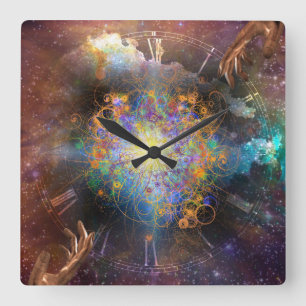 Horloge Carrée Temps spatial atomique