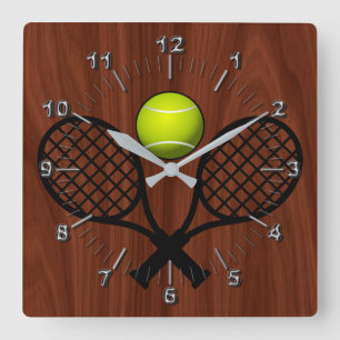 Horloge Carrée Tennis