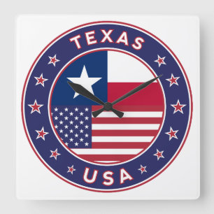 Horloge Carrée Texas