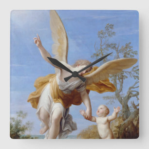 Horloge Carrée "The Guardian Angel" wall clock