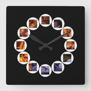 Horloge Carrée The Hidden Doni Tondo by Michelangelo Square Clock