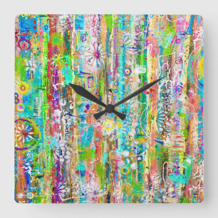 Horloge Carrée The Sunny Days Wall Clock