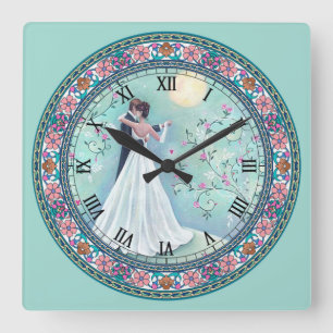 Horloge Carrée The Wedding Dance Roman Numeral