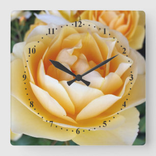 Horloge Carrée The Yellow Rose