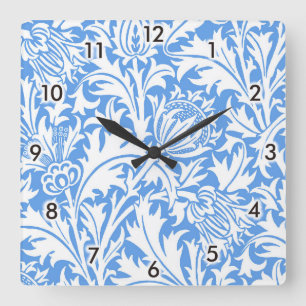 Horloge Carrée Thistle, William Morris