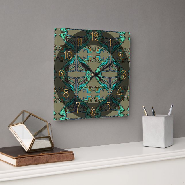 Horloge Carrée Thunderbird (Bureau)