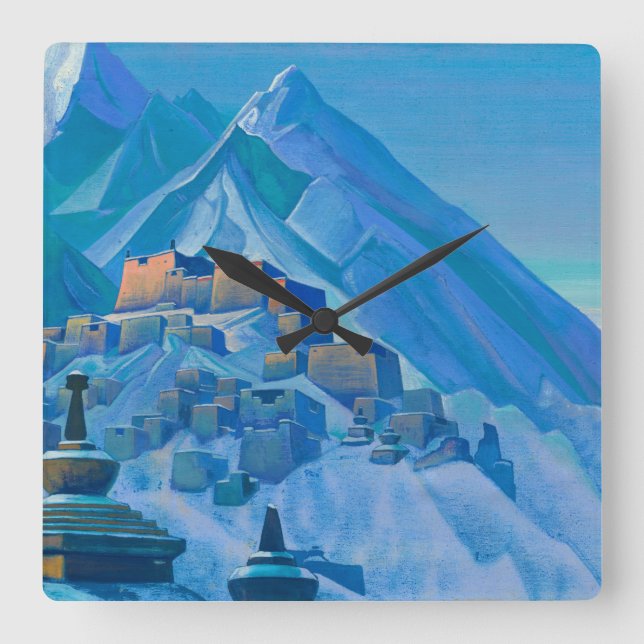 Horloge Carrée Tibet, Himalaya, 1933 par Nicholas Roerich (Recto)