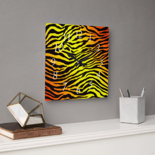 Horloge Carrée Tiger