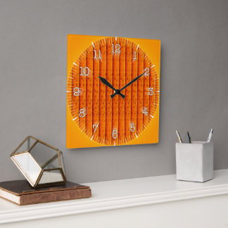 Horloge Carrée Time and illustrated art on your wall.