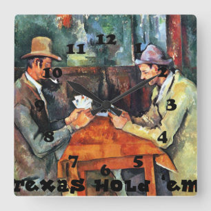 Horloge Carrée Tisonnier de fin de support de ` de prise du Texas