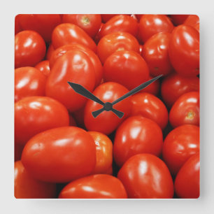 Horloge Carrée Tomatoes