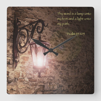 Horloge Carrée Ton mot est une lampe