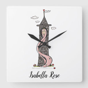 Horloge Carrée Tone Rapunzel