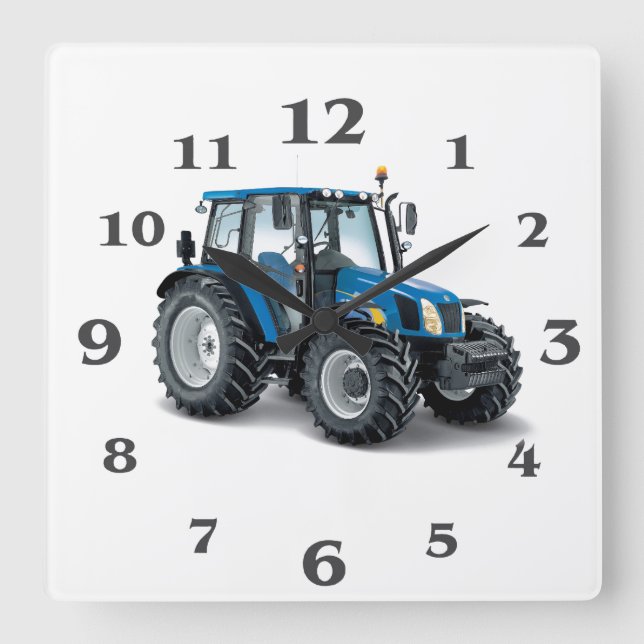 Horloge Carrée Tractor image for Round Large Wall Clock (Recto)