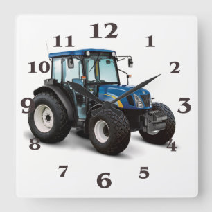 Horloge Carrée Tractor image for Square-Wall-Clock