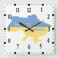 Tricotage du texte de la carte de l'État ukrainien
