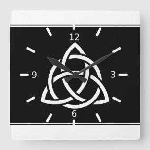 Horloge Carrée Triquetra