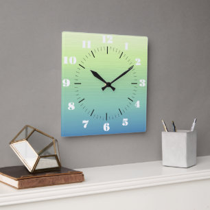 Horloge Carrée Tropical Shades