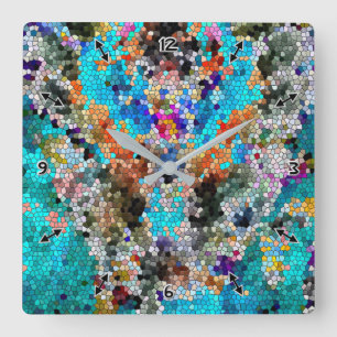 Horloge Carrée TTEQOTGCubismINV SGDRKDP BLUE