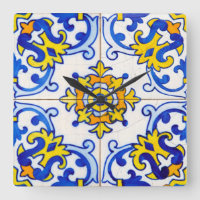 Tuile d'azulejo portugaise traditionnelle