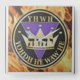 Horloge Carrée Tuile en céramique de lame divine 6x6