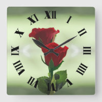 Twin Flame rouge roses chiffres romains