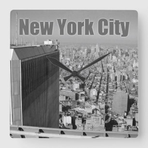 Horloge Carrée Twin tours World Trade Center NYC