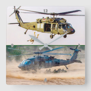 HORLOGE CARRÉE UH-60M NOIR HAWK