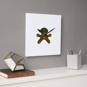 Horloge Carrée Un logo personnalisé simple et élégant ici compagn