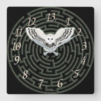 Horloge Carrée Underground Maze 13 Hour