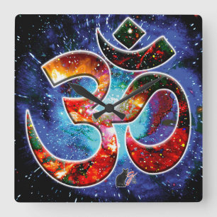 Horloge Carrée Universel OM Asana