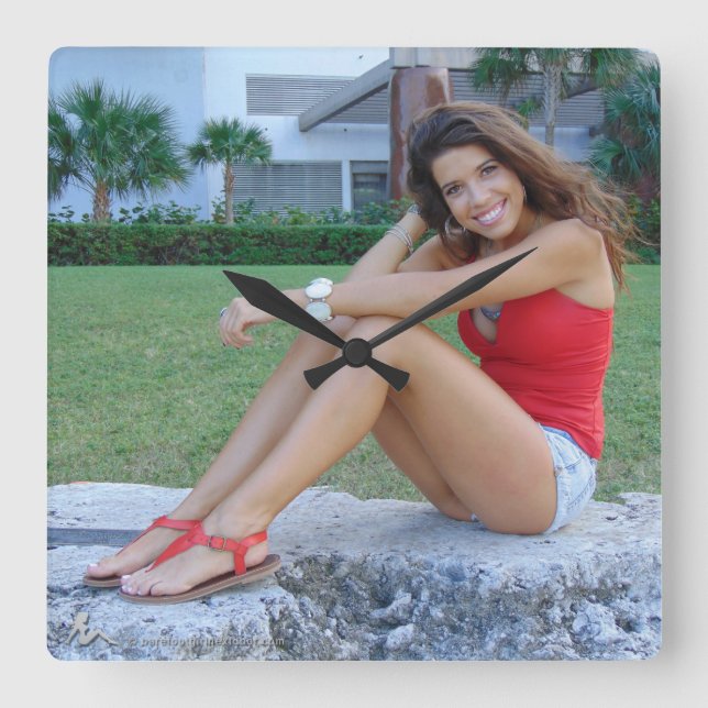 Horloge Carrée Ursula (Recto)