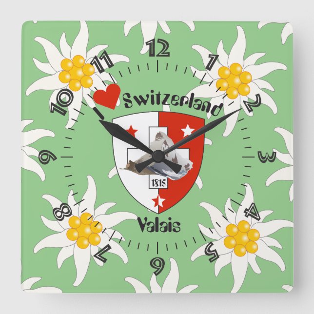 Horloge Carrée Valais (Recto)