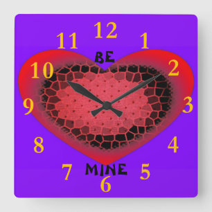 Horloge Carrée Valentine