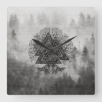 Valknut and Tree of Life Yggdrasil