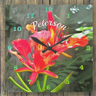 Horloge Carrée Vallarta Flaming Beauty 1583
