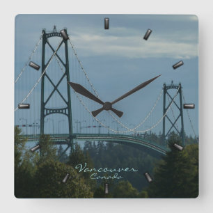 Horloge Carrée Vancouver Clock Toxits Decor Vancouver Wall Clock