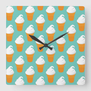 Horloge Carrée Vanilla Ice Cream