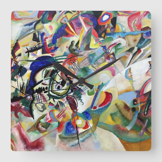 Horloge Carrée VASSILY KANDINSKY - Composition VII 1913 (Recto)