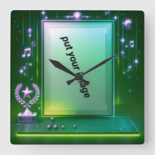 Horloge Carrée Vendu par Style de cadran mural : Cadran carré en