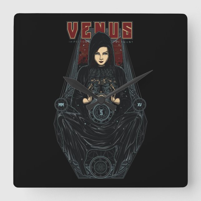 Horloge Carrée Vénus (Recto)