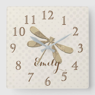 Horloge Carrée Vibe Gold Holiday