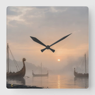 Horloge Carrée Viking Clock