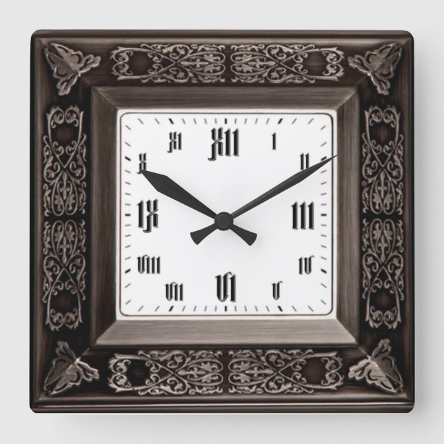 Horloge Carrée Vintage (Recto)
