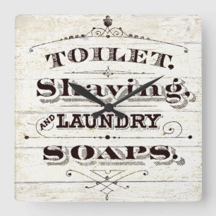 Horloge Carrée Vintage