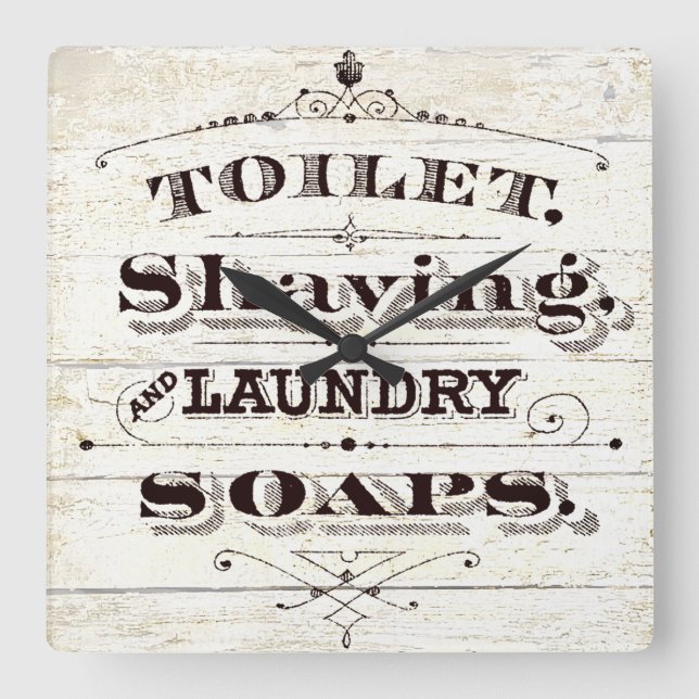 Horloge Carrée Vintage (Recto)