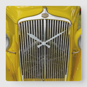 Horloge Carrée Vintage American Classic Car Coupe Hot Rod