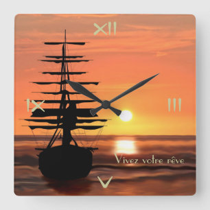 Horloge Carrée Vis ta montre de rêve