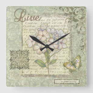 Horloge Carrée Vivant