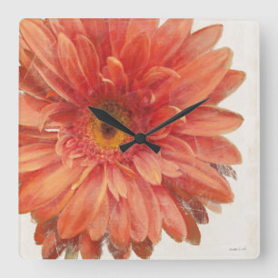 Horloge Carrée Vivid Daisy